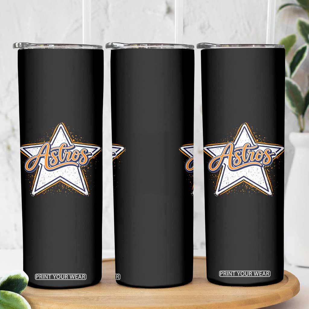 Vintage Astro Script Name Sports Style Skinny Tumbler Retro Baseball Fans TS10 Print Your Wear