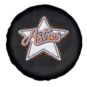 Vintage Astro Script Name - Sports Style Spare Tire Cover - Retro Baseball Fans TS10 Print Your Wear