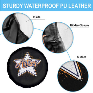 Vintage Astro Script Name - Sports Style Spare Tire Cover - Retro Baseball Fans TS10 Print Your Wear