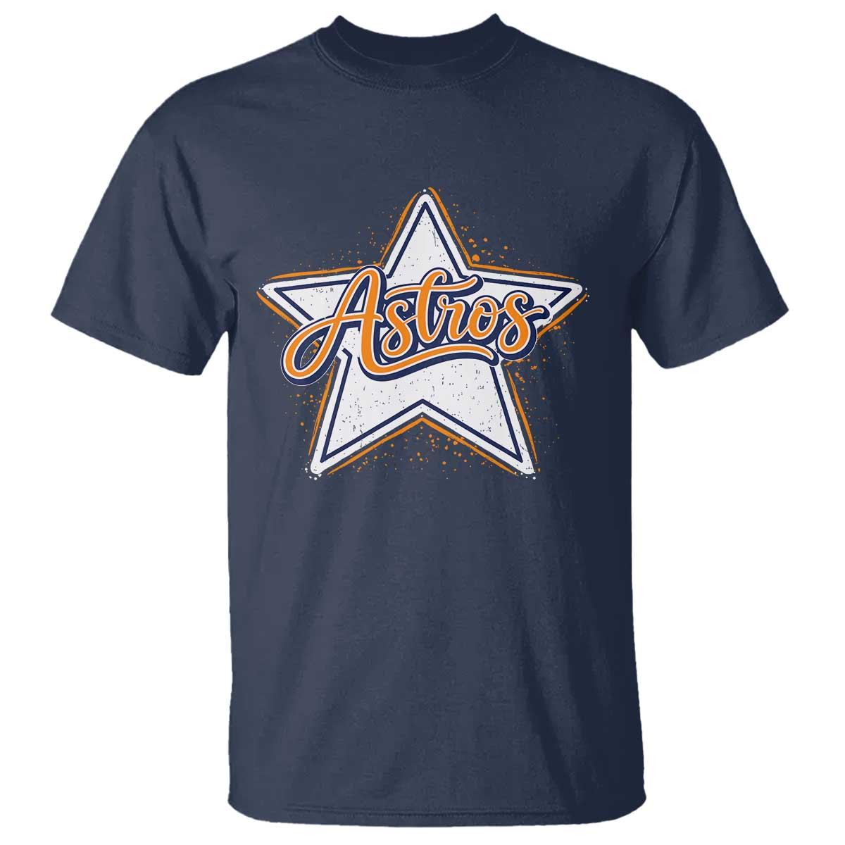 Vintage Astro Script Name Sports Style T Shirt Retro Baseball Fans TS10 Navy Print Your Wear