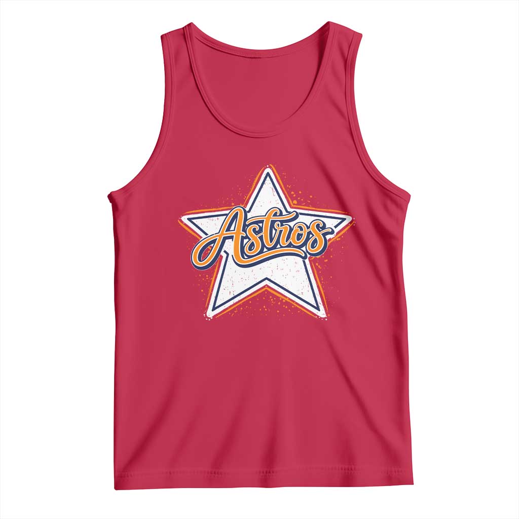 Vintage Astro Script Name Sports Style Tank Top Retro Baseball Fans TS10 Red Print Your Wear