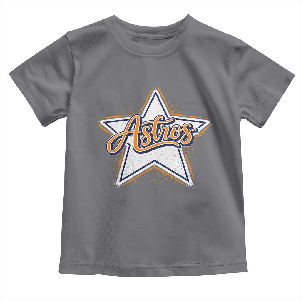 Vintage Astro Script Name Sports Style Toddler T Shirt Retro Baseball Fans TS10 Charcoal Print Your Wear