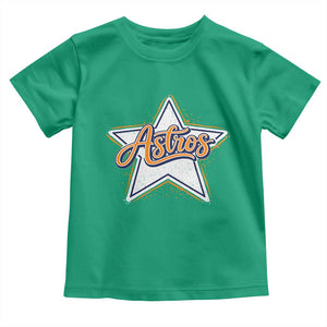 Vintage Astro Script Name Sports Style Toddler T Shirt Retro Baseball Fans TS10 Irish Green Print Your Wear