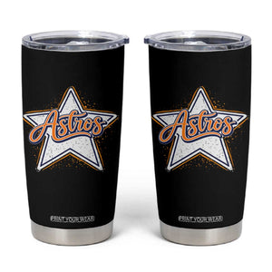Vintage Astro Script Name Sports Style Tumbler Cup Retro Baseball Fans TS10 Black Print Your Wear