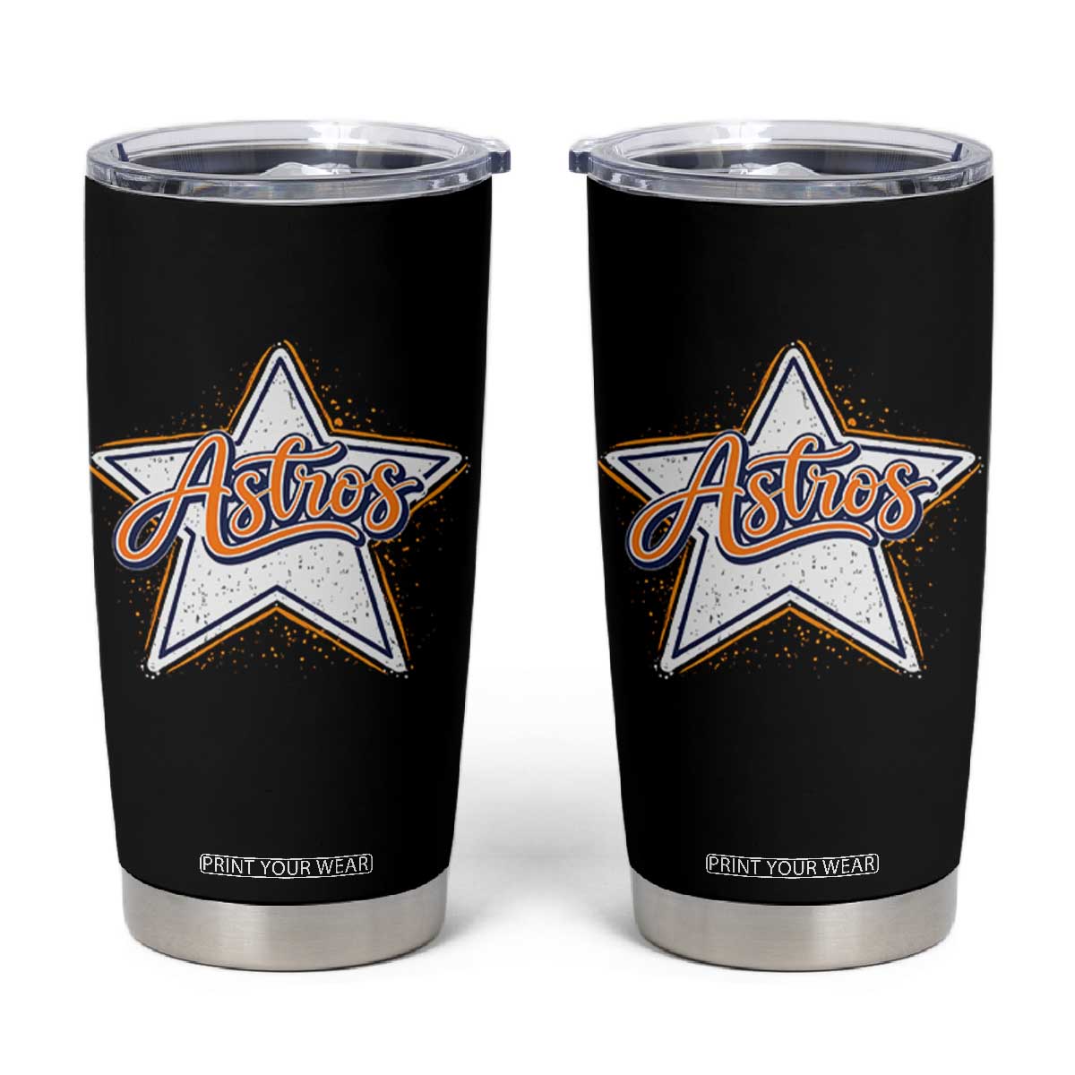 Vintage Astro Script Name Sports Style Tumbler Cup Retro Baseball Fans TS10 Black Print Your Wear