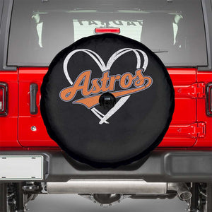 Vintage Astro Name Sports Style Spare Tire Cover Varsity Script Vintage Baseball Heart Graphic TS10 Black Print Your Wear