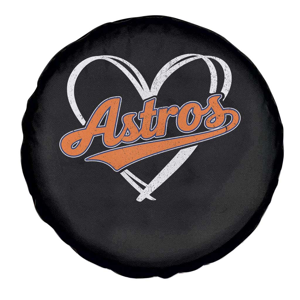 Vintage Astro Name Sports Style Spare Tire Cover Varsity Script Vintage Baseball Heart Graphic TS10 Print Your Wear