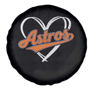 Vintage Astro Name Sports Style Spare Tire Cover Varsity Script Vintage Baseball Heart Graphic TS10 Print Your Wear