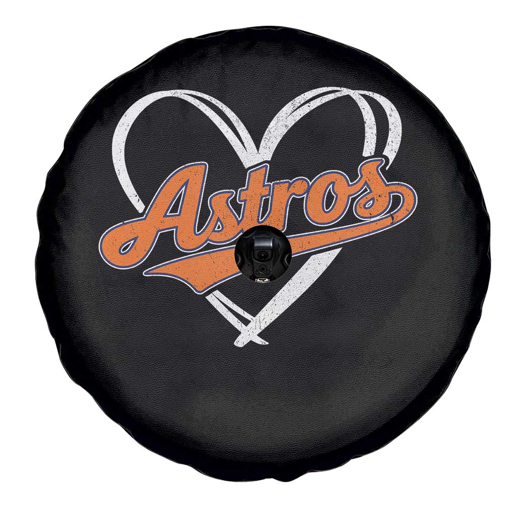 Vintage Astro Name Sports Style Spare Tire Cover Varsity Script Vintage Baseball Heart Graphic TS10 Print Your Wear