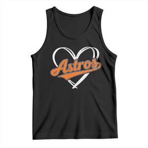 Vintage Astro Name Sports Style Tank Top Varsity Script Vintage Baseball Heart Graphic TS10 Black Print Your Wear