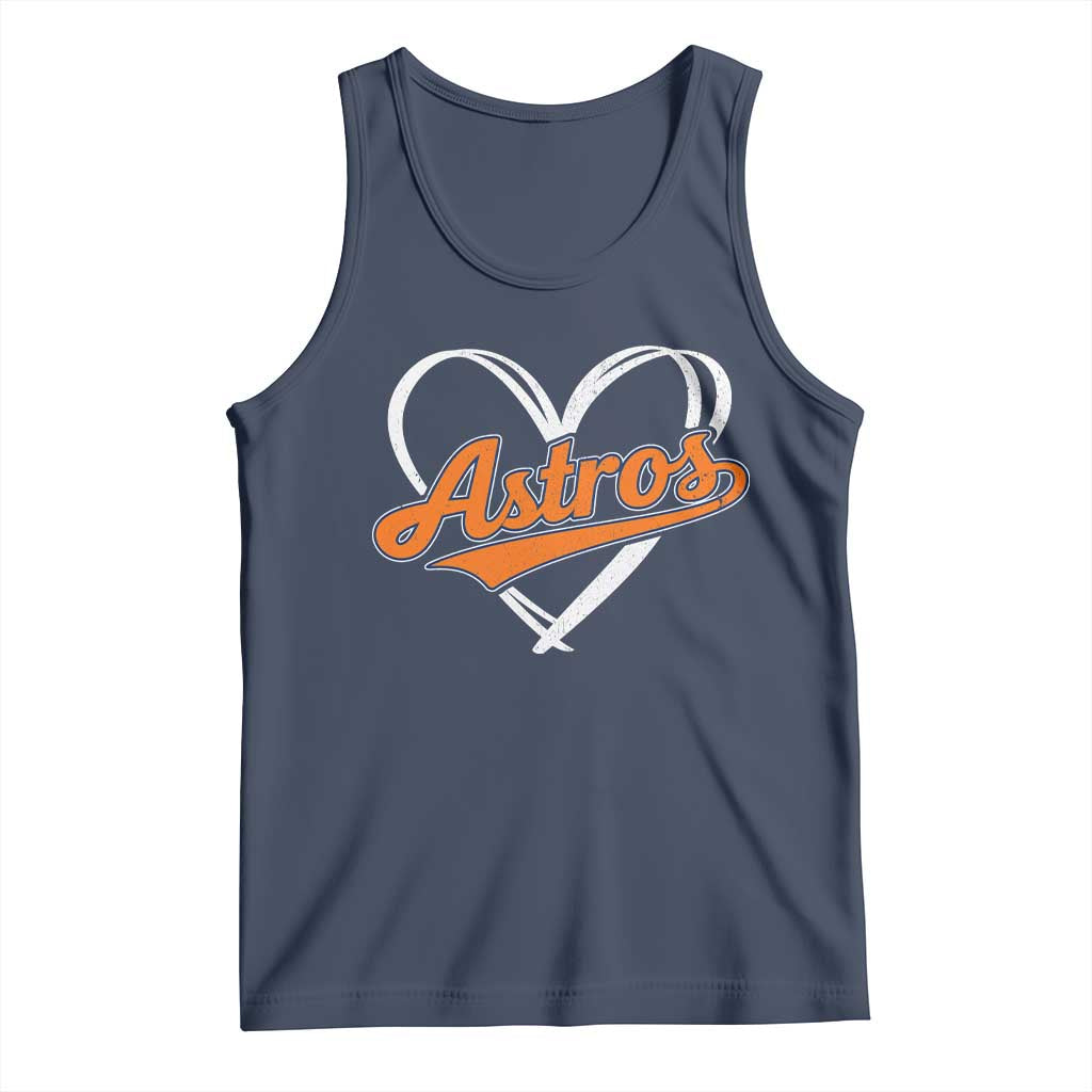 Vintage Astro Name Sports Style Tank Top Varsity Script Vintage Baseball Heart Graphic TS10 Navy Print Your Wear