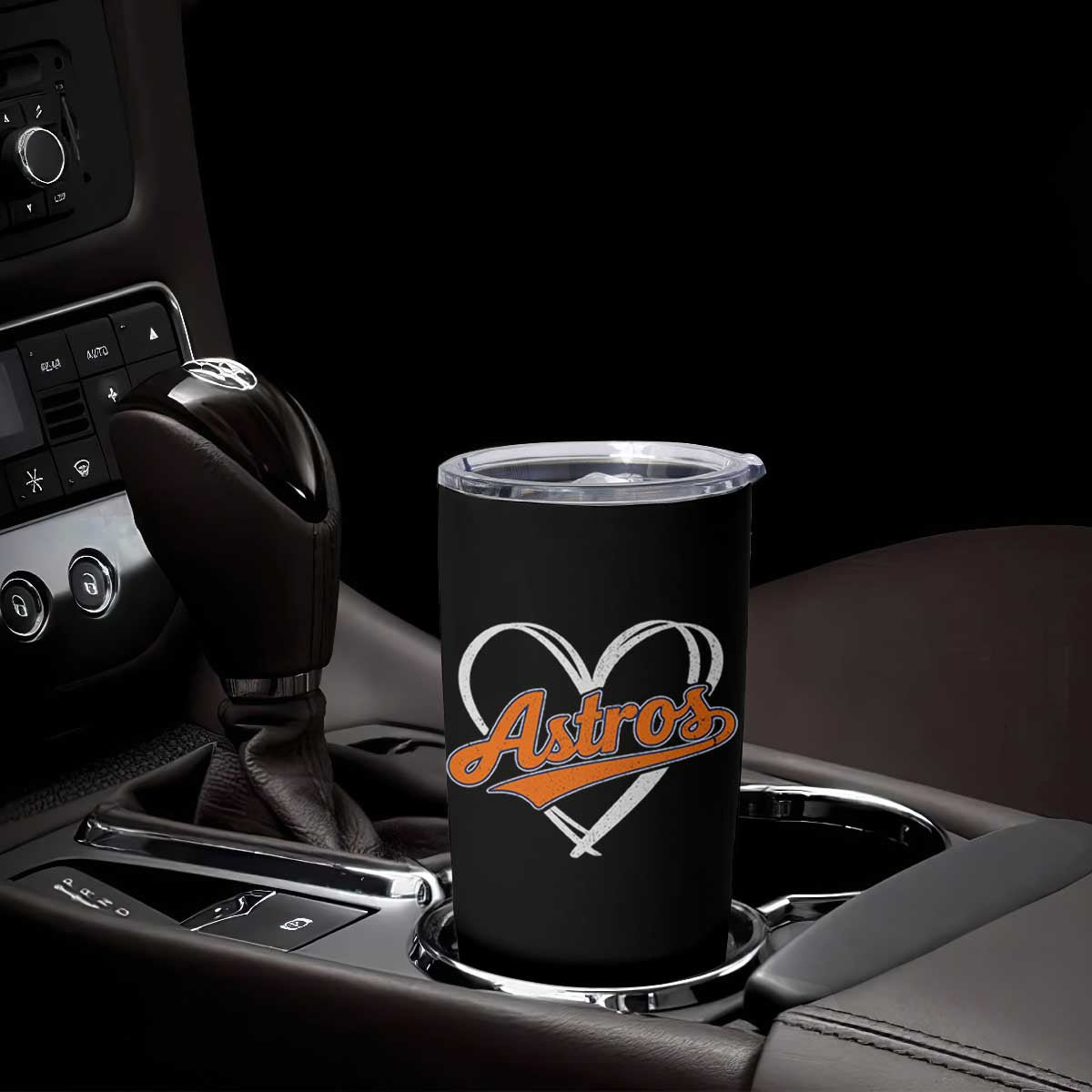 Vintage Astro Name Sports Style Tumbler Cup Varsity Script Vintage Baseball Heart Graphic TS10 Print Your Wear