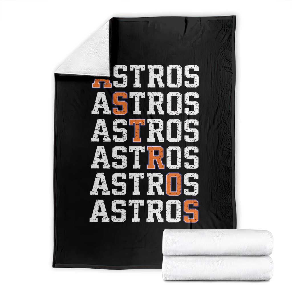 Vintage Astro Last Name Throw Blanket Retro Baseball Fans Sports Style TS10 Black Print Your Wear