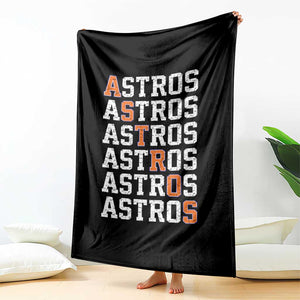 Vintage Astro Last Name Throw Blanket Retro Baseball Fans Sports Style TS10 Print Your Wear