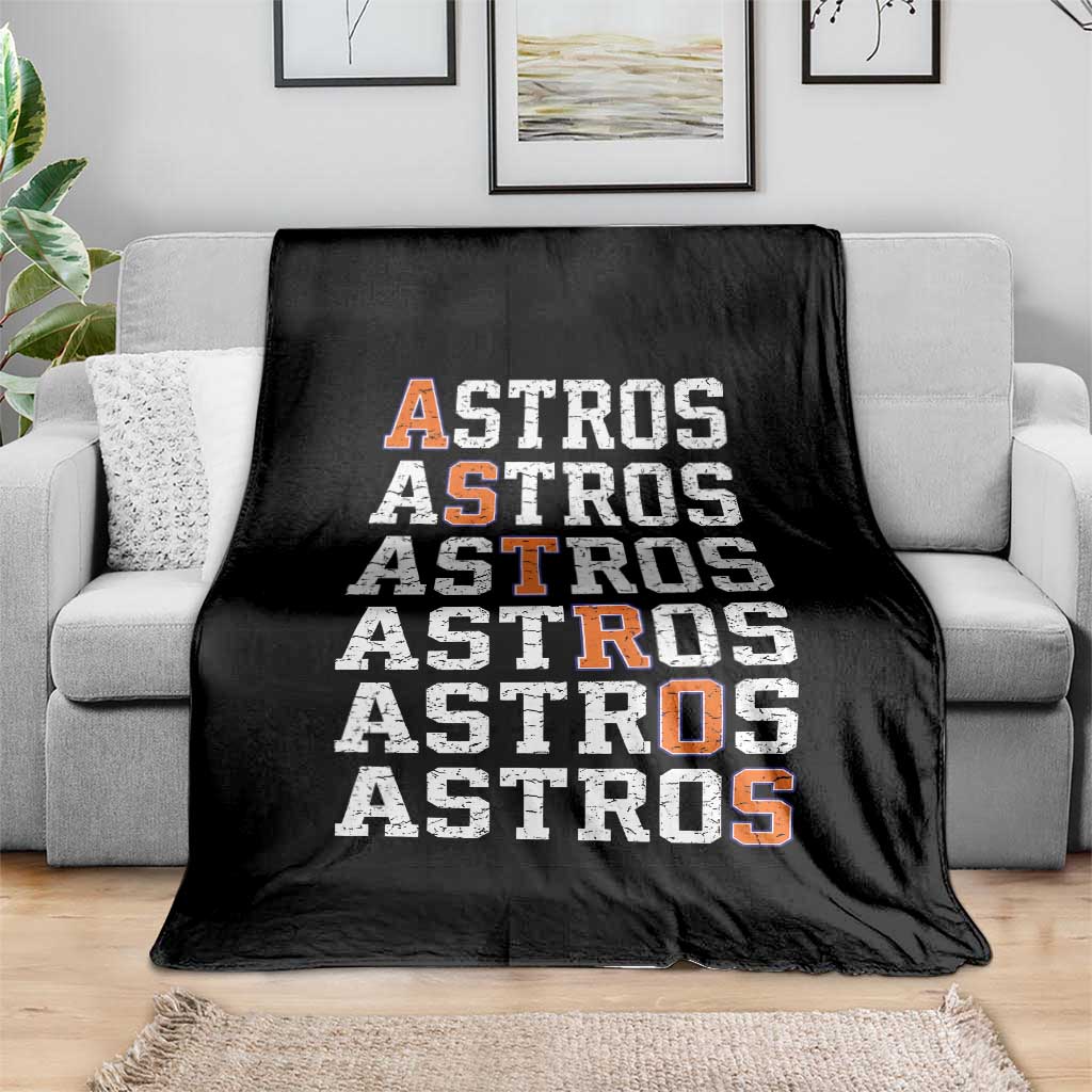 Vintage Astro Last Name Throw Blanket Retro Baseball Fans Sports Style TS10 Print Your Wear