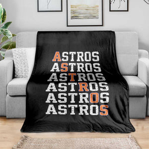 Vintage Astro Last Name Throw Blanket Retro Baseball Fans Sports Style TS10 Print Your Wear