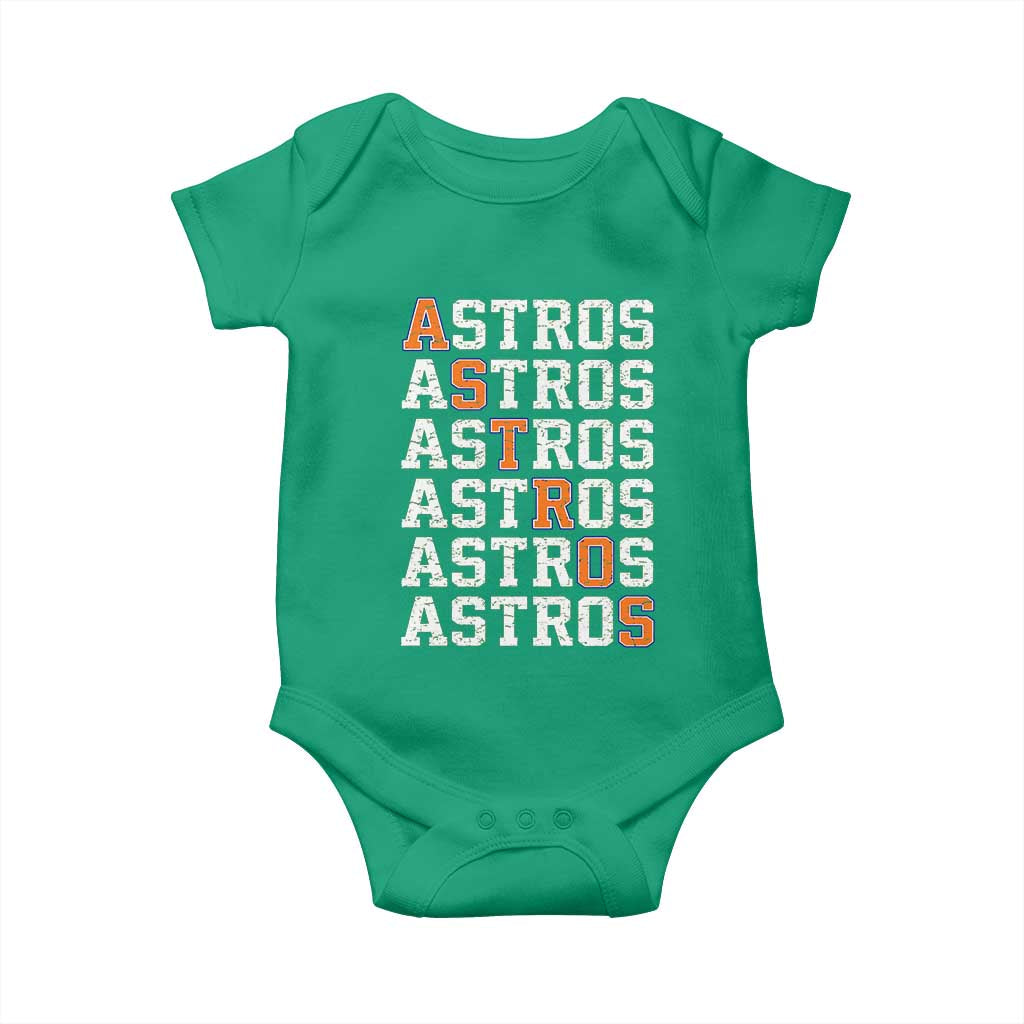 Vintage Astro Last Name Baby Onesie Retro Baseball Fans Sports Style TS10 Irish Green Print Your Wear