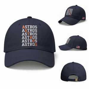 Vintage Astro Last Name Baseball Cap Retro Baseball Fans Sports Style TS10 Baseball Cap Universal Fit Navy Print Your Wear