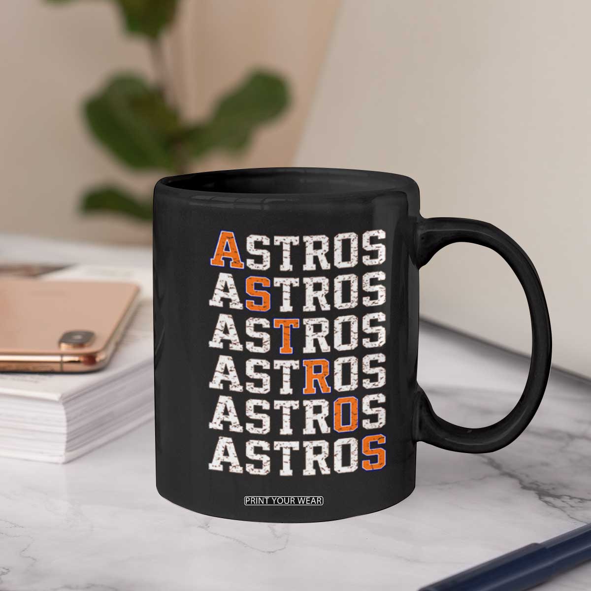 Vintage Astro Last Name Coffee Mug Retro Baseball Fans Sports Style TS10 Print Your Wear