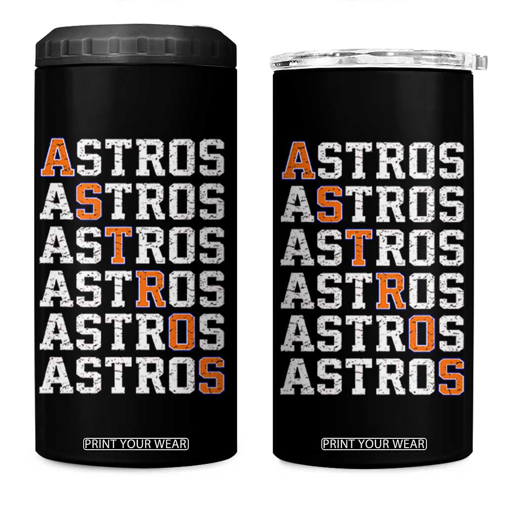 Vintage Astro Last Name 4 in 1 Can Cooler Tumbler Retro Baseball Fans Sports Style TS10 One Size: 16 oz Black Print Your Wear