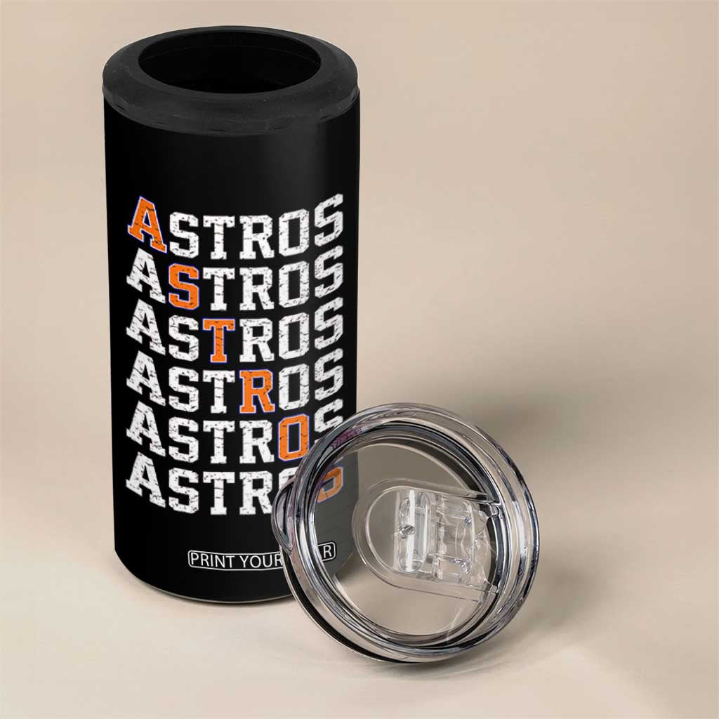 Vintage Astro Last Name 4 in 1 Can Cooler Tumbler Retro Baseball Fans Sports Style TS10 Print Your Wear
