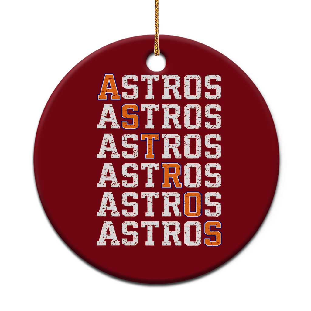Vintage Astro Last Name Ceramic Ornament Retro Baseball Fans Sports Style TS10 1pc Red Print Your Wear
