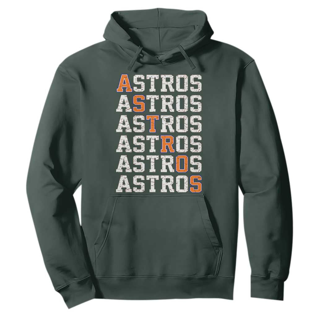 Vintage Astro Last Name Hoodie Retro Baseball Fans Sports Style TS10 Dark Forest Green Print Your Wear