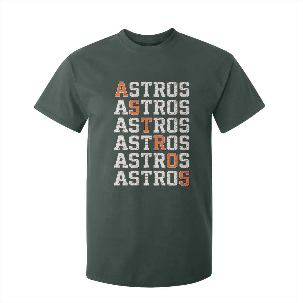 Vintage Astro Last Name T Shirt For Kid Retro Baseball Fans Sports Style TS10 Dark Forest Green Print Your Wear