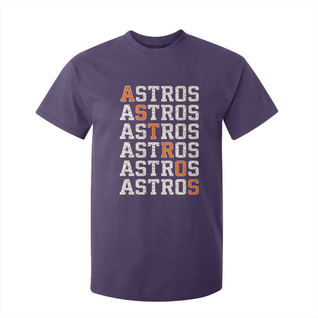 Vintage Astro Last Name T Shirt For Kid Retro Baseball Fans Sports Style TS10 Purple Print Your Wear
