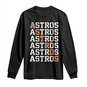 Vintage Astro Last Name Long Sleeve Shirt Retro Baseball Fans Sports Style TS10 Black Print Your Wear