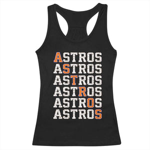 Vintage Astro Last Name Racerback Tank Top Retro Baseball Fans Sports Style TS10 Black Print Your Wear