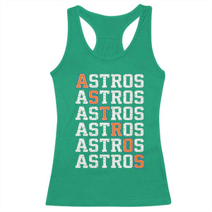 Vintage Astro Last Name Racerback Tank Top Retro Baseball Fans Sports Style TS10 Irish Green Print Your Wear