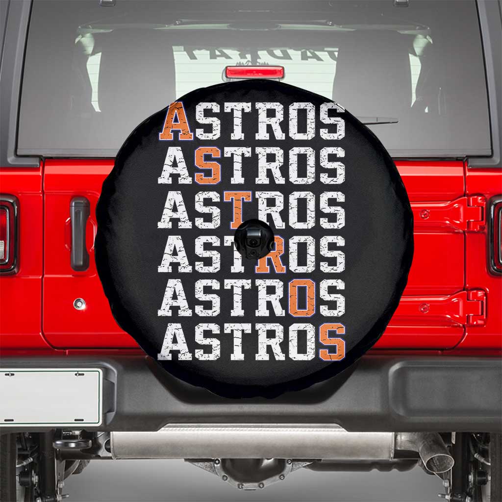 Vintage Astro Last Name Spare Tire Cover Retro Baseball Fans Sports Style TS10 Black Print Your Wear