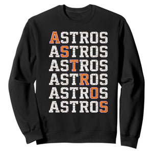 Vintage Astro Last Name Sweatshirt Retro Baseball Fans Sports Style TS10 Black Print Your Wear