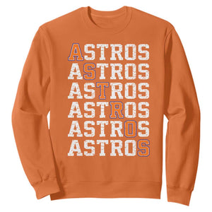Vintage Astro Last Name Sweatshirt Retro Baseball Fans Sports Style TS10 Orange Print Your Wear
