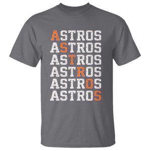 Vintage Astro Last Name T Shirt Retro Baseball Fans Sports Style TS10 Charcoal Print Your Wear