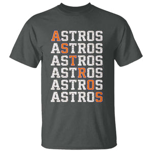 Vintage Astro Last Name T Shirt Retro Baseball Fans Sports Style TS10 Dark Heather Print Your Wear