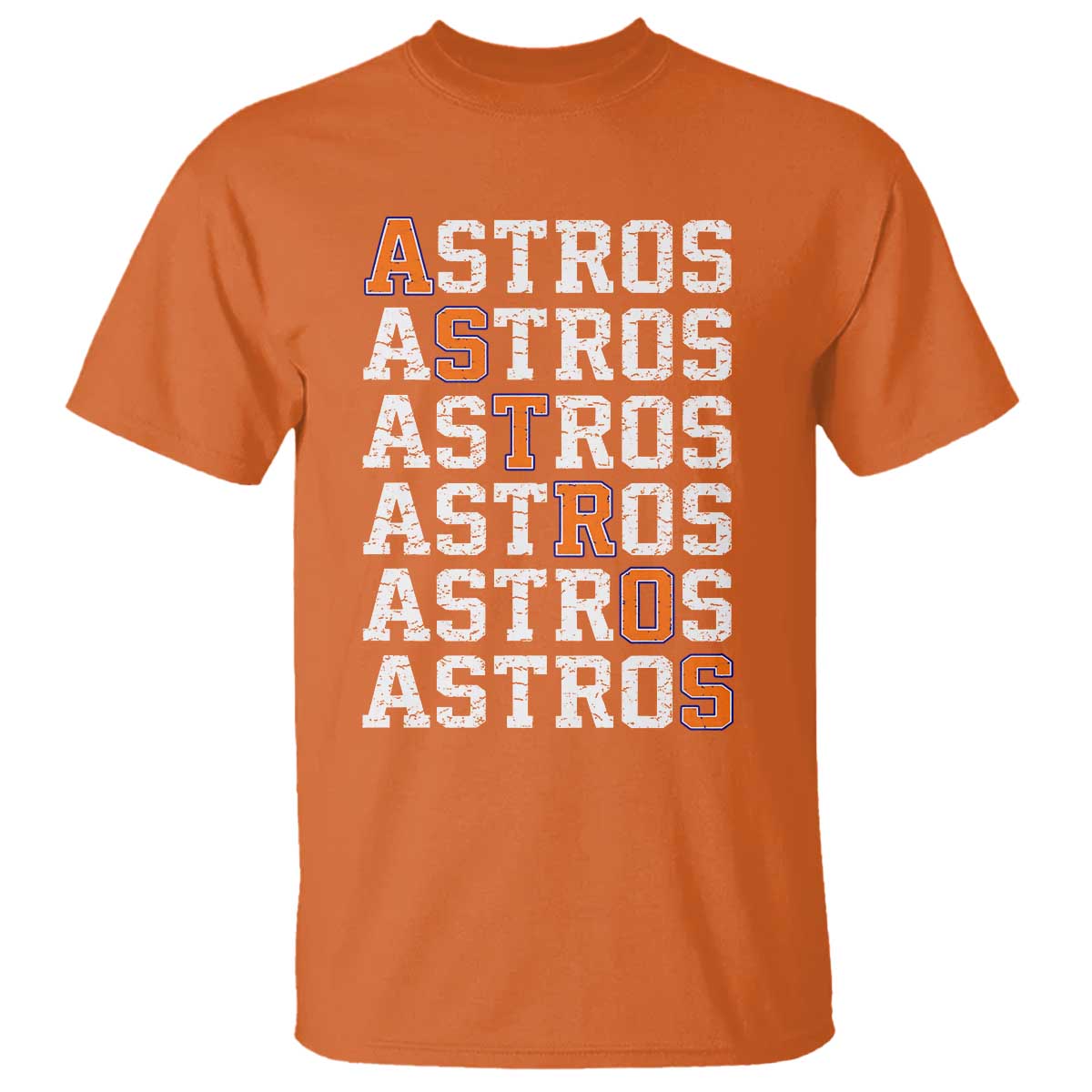 Vintage Astro Last Name T Shirt Retro Baseball Fans Sports Style TS10 Orange Print Your Wear
