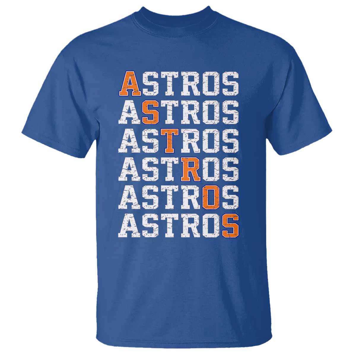 Vintage Astro Last Name T Shirt Retro Baseball Fans Sports Style TS10 Royal Blue Print Your Wear