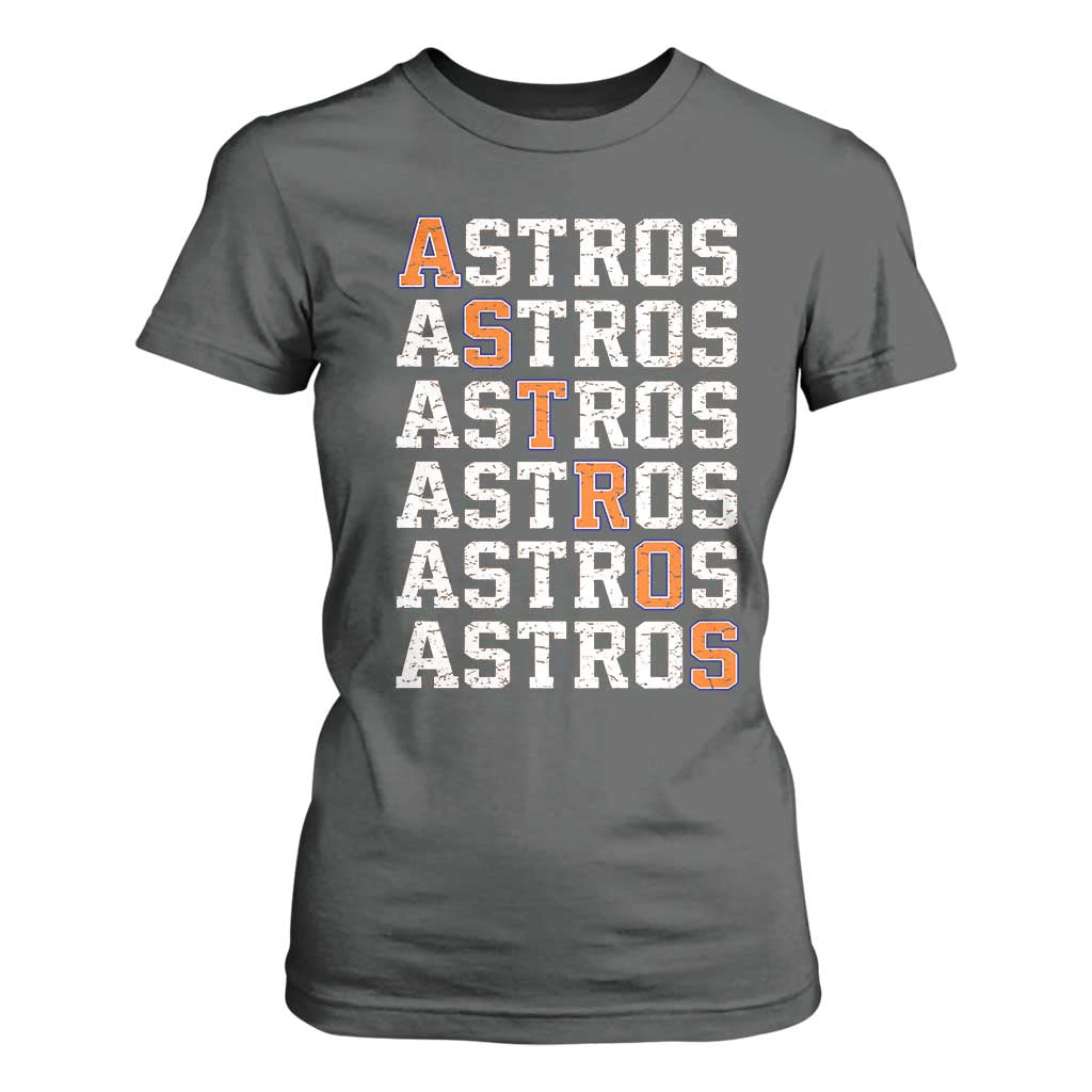 Vintage Astro Last Name T Shirt For Women Retro Baseball Fans Sports Style TS10 Dark Heather Print Your Wear