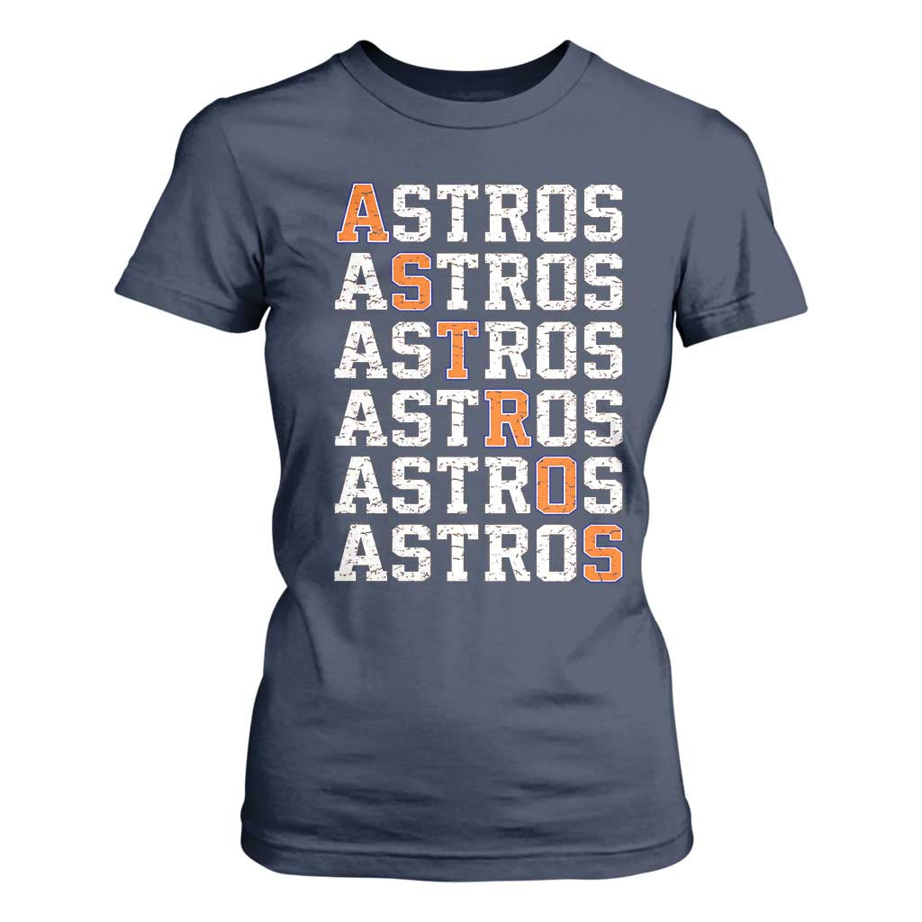 Vintage Astro Last Name T Shirt For Women Retro Baseball Fans Sports Style TS10 Navy Print Your Wear