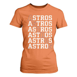 Vintage Astro Last Name T Shirt For Women Retro Baseball Fans Sports Style TS10 Orange Print Your Wear