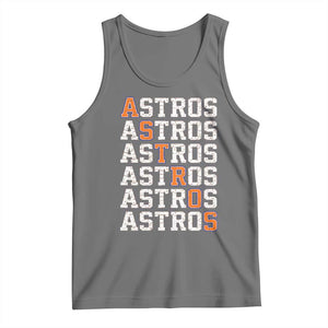 Vintage Astro Last Name Tank Top Retro Baseball Fans Sports Style TS10 Black Heather Print Your Wear