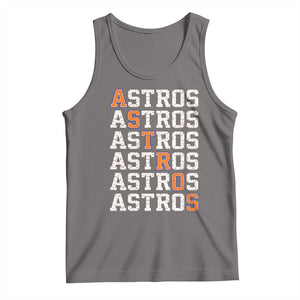 Vintage Astro Last Name Tank Top Retro Baseball Fans Sports Style TS10 Deep Heather Print Your Wear