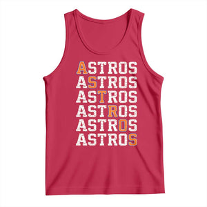 Vintage Astro Last Name Tank Top Retro Baseball Fans Sports Style TS10 Red Print Your Wear