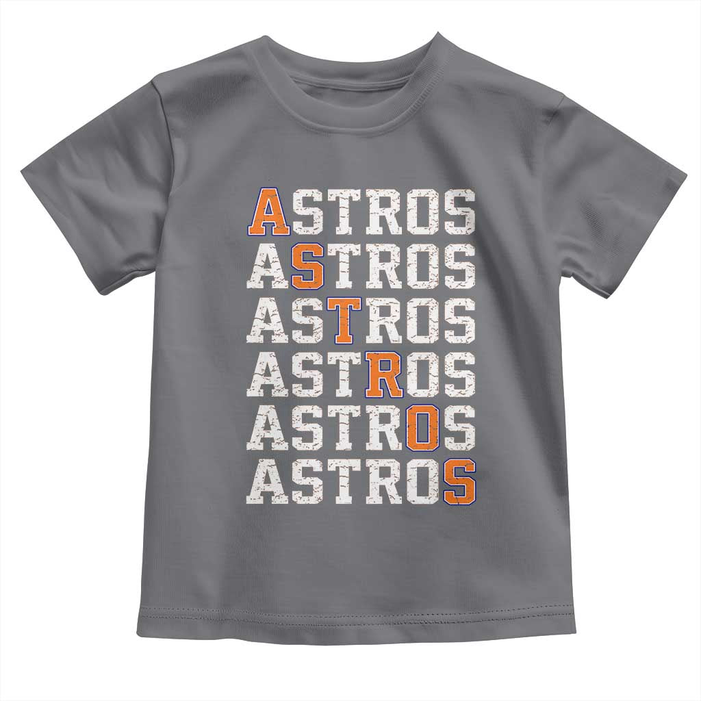 Vintage Astro Last Name Toddler T Shirt Retro Baseball Fans Sports Style TS10 Charcoal Print Your Wear