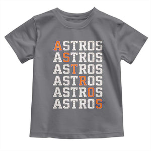 Vintage Astro Last Name Toddler T Shirt Retro Baseball Fans Sports Style TS10 Charcoal Print Your Wear