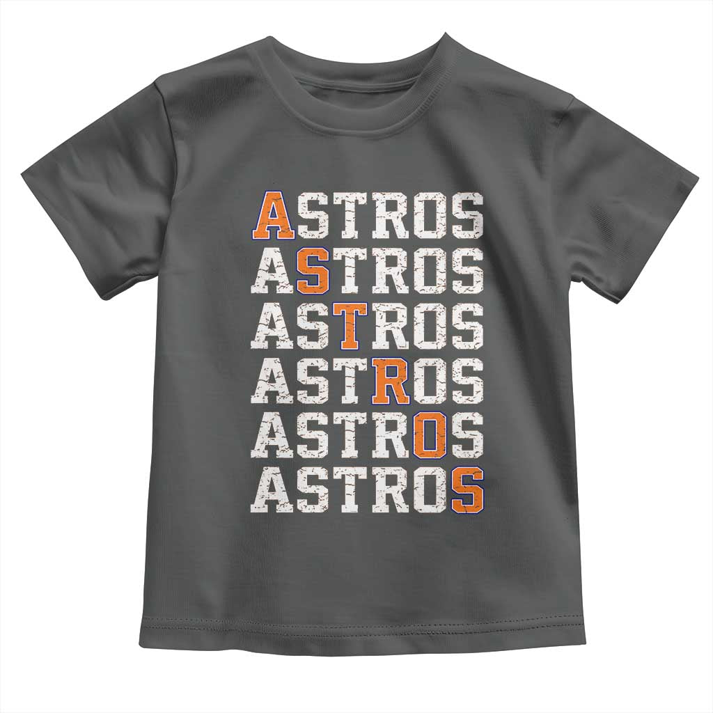 Vintage Astro Last Name Toddler T Shirt Retro Baseball Fans Sports Style TS10 Dark Heather Print Your Wear