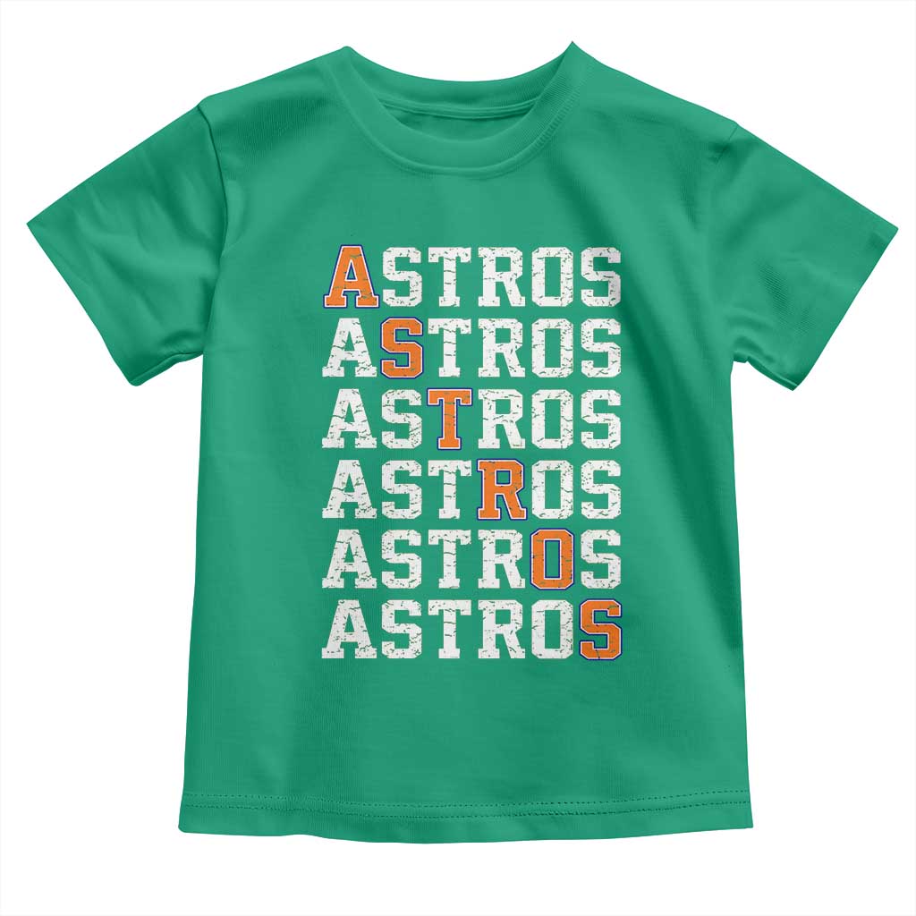Vintage Astro Last Name Toddler T Shirt Retro Baseball Fans Sports Style TS10 Irish Green Print Your Wear