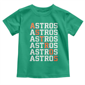 Vintage Astro Last Name Toddler T Shirt Retro Baseball Fans Sports Style TS10 Irish Green Print Your Wear